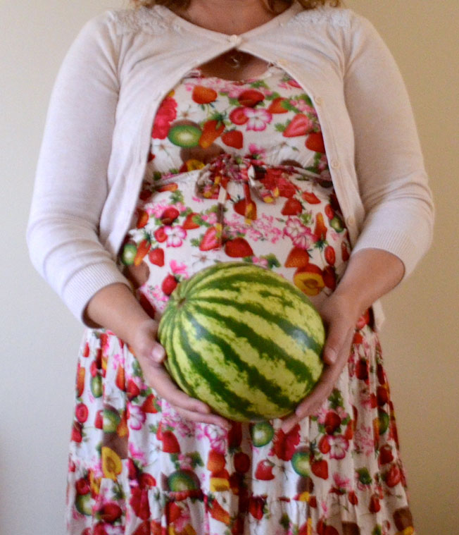 The Size Of A Watermelon