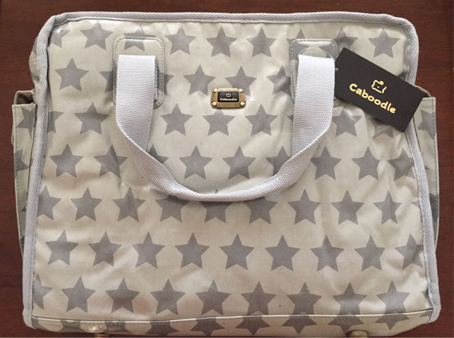 grey stars changing bag