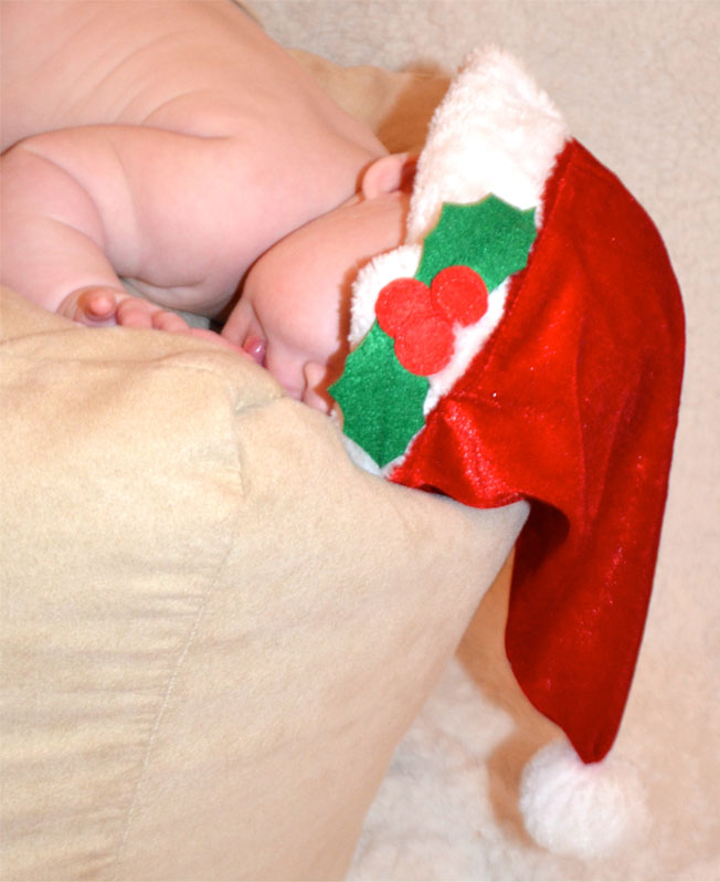 funny christmas baby photo