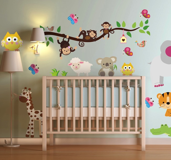 kids jungle stickers