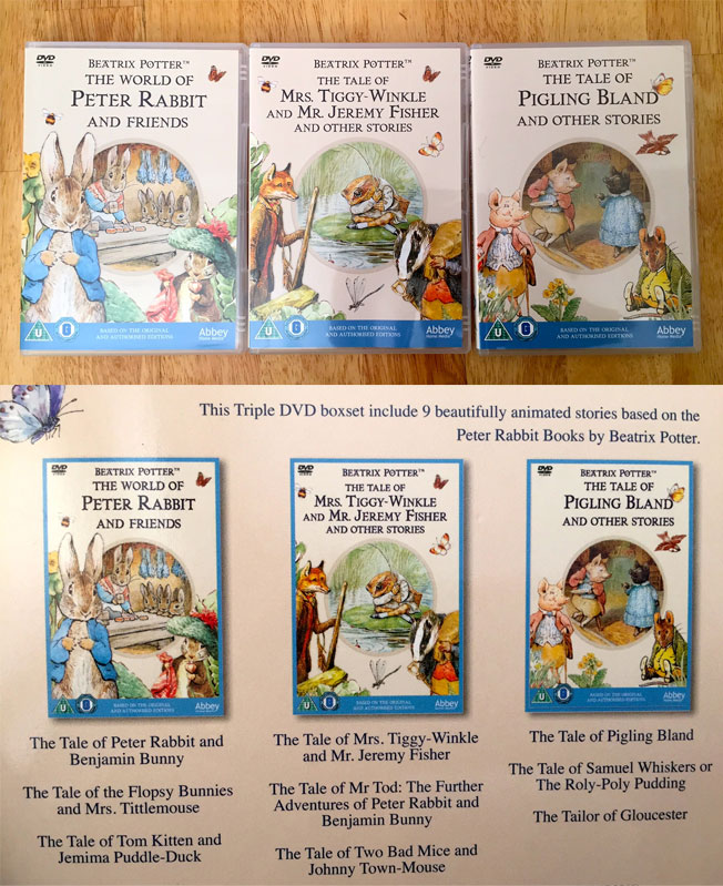 classic beatrix potter dvd