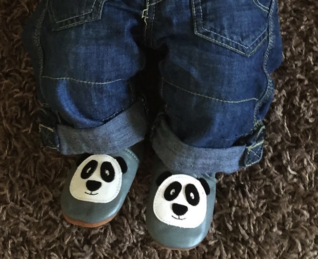 panda baby shoes