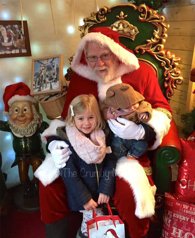 baby visiting santa