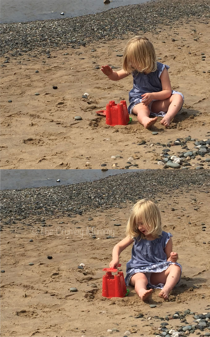 building sandcastles