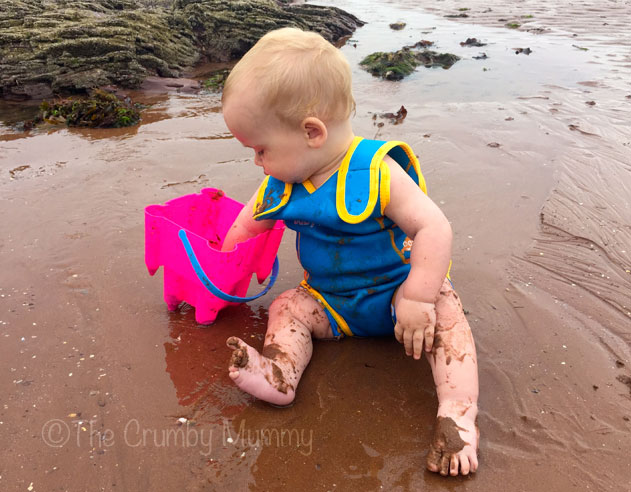 baby on the beach