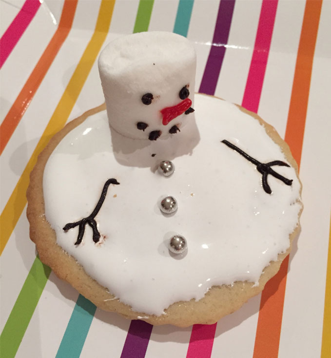 Snowman Splat Biscuits