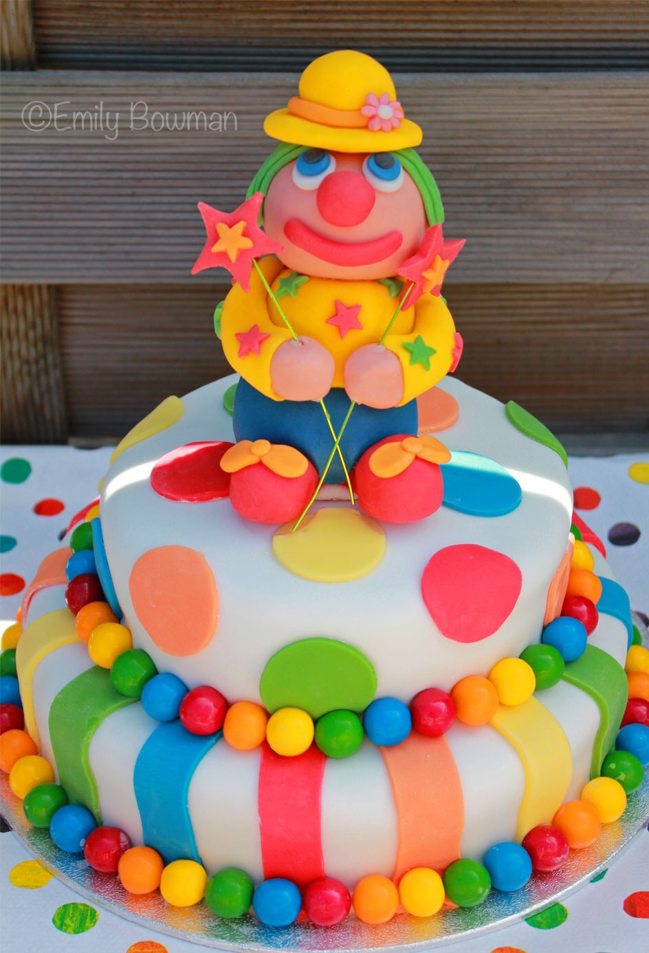 clown birthday cake