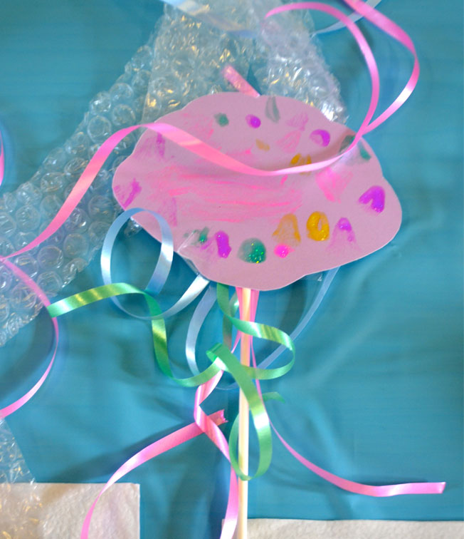 under the sea party craft seashell wand